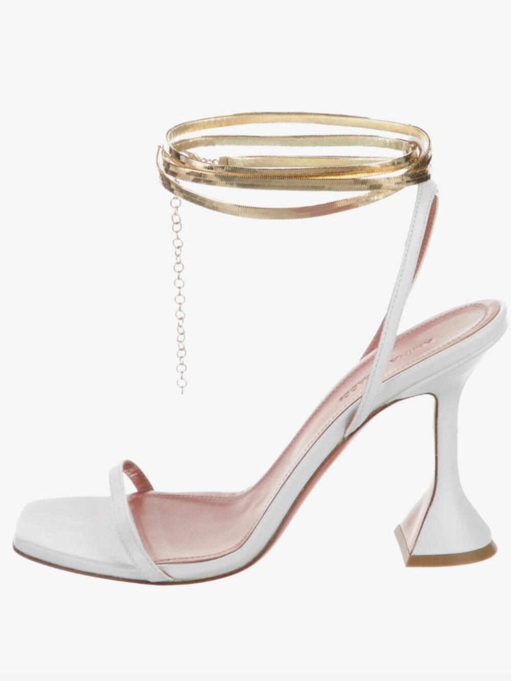 Amina Muaddi White Henson Sandal